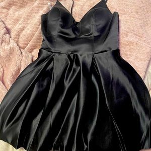 Short Black Homecoming Dress